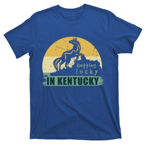 Gettin Lucky In Kentucky Horse Racing Derby Kentucky Day Gift T-Shirt