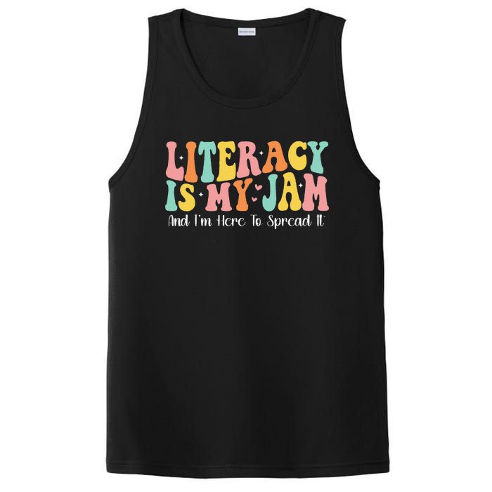 Groovy Literacy Is My Jam And IM Here To Spread It PosiCharge Competitor Tank