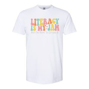 Groovy Literacy Is My Jam And IM Here To Spread It Softstyle CVC T-Shirt