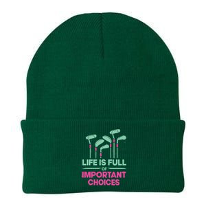 Gradient Life Is Full Of Important Choices Knit Cap Winter Beanie