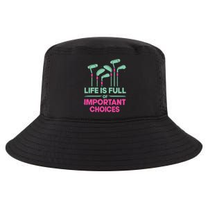 Gradient Life Is Full Of Important Choices Cool Comfort Performance Bucket Hat