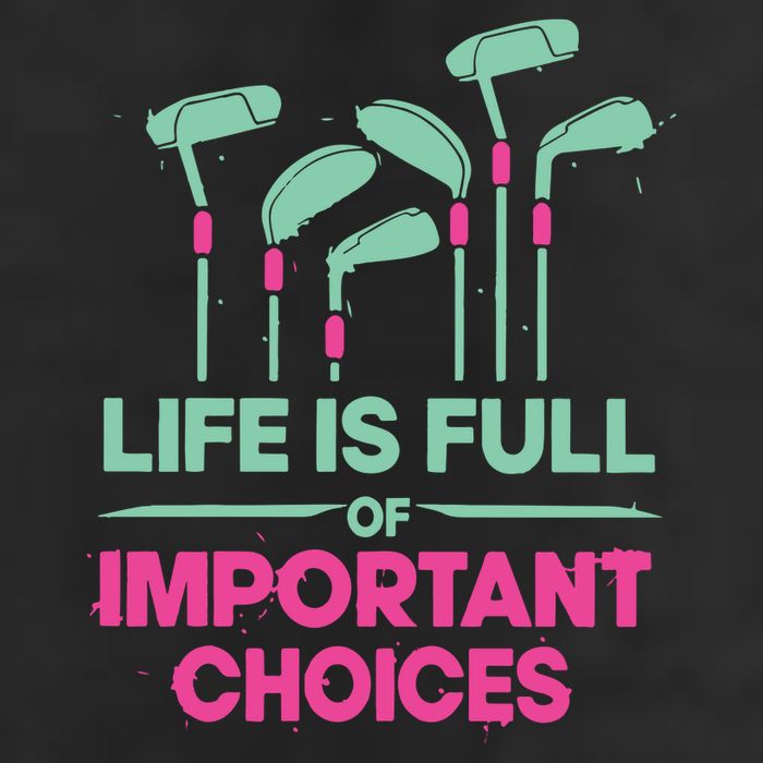 Gradient Life Is Full Of Important Choices Garment-Dyed Fleece Hoodie