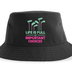 Gradient Life Is Full Of Important Choices Sustainable Bucket Hat