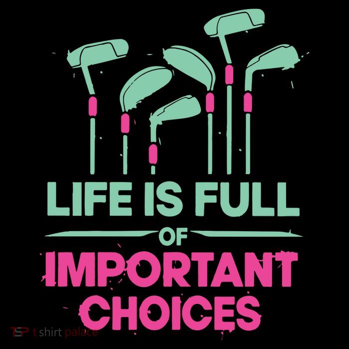 Gradient Life Is Full Of Important Choices Drawstring Bag