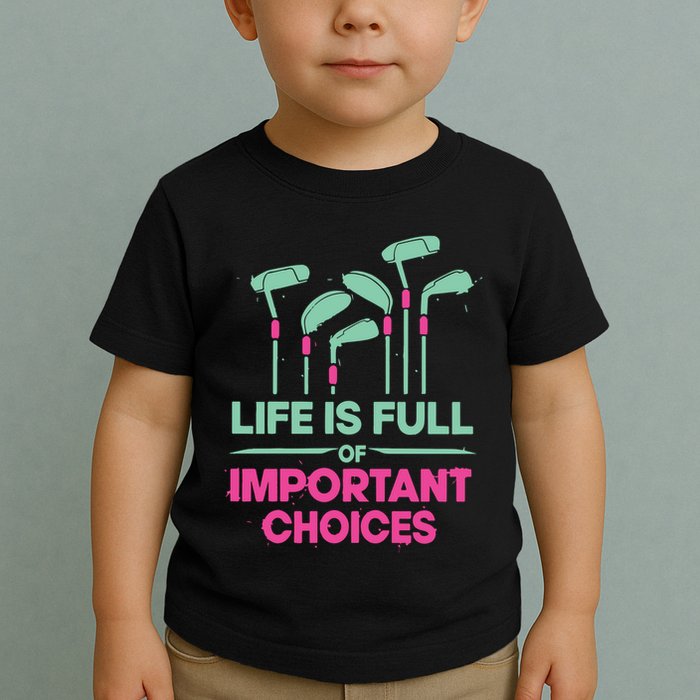 Gradient Life Is Full Of Important Choices Toddler T-Shirt