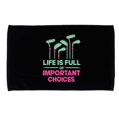 Gradient Life Is Full Of Important Choices Microfiber Hand Towel