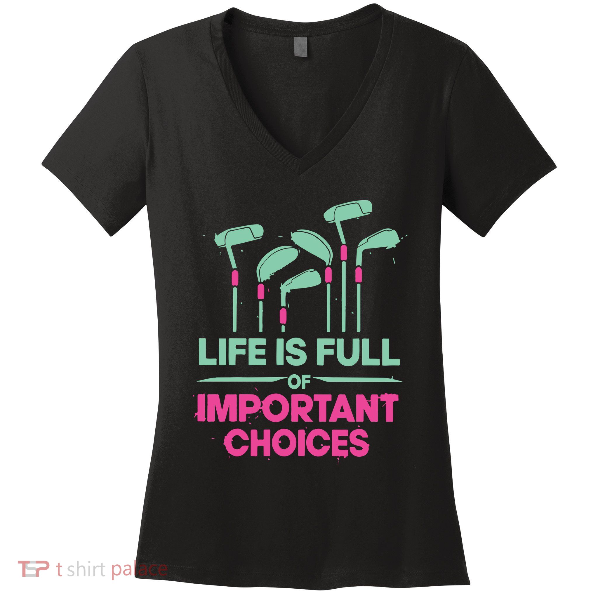 Gradient Life Is Full Of Important Choices Women's V-Neck T-Shirt