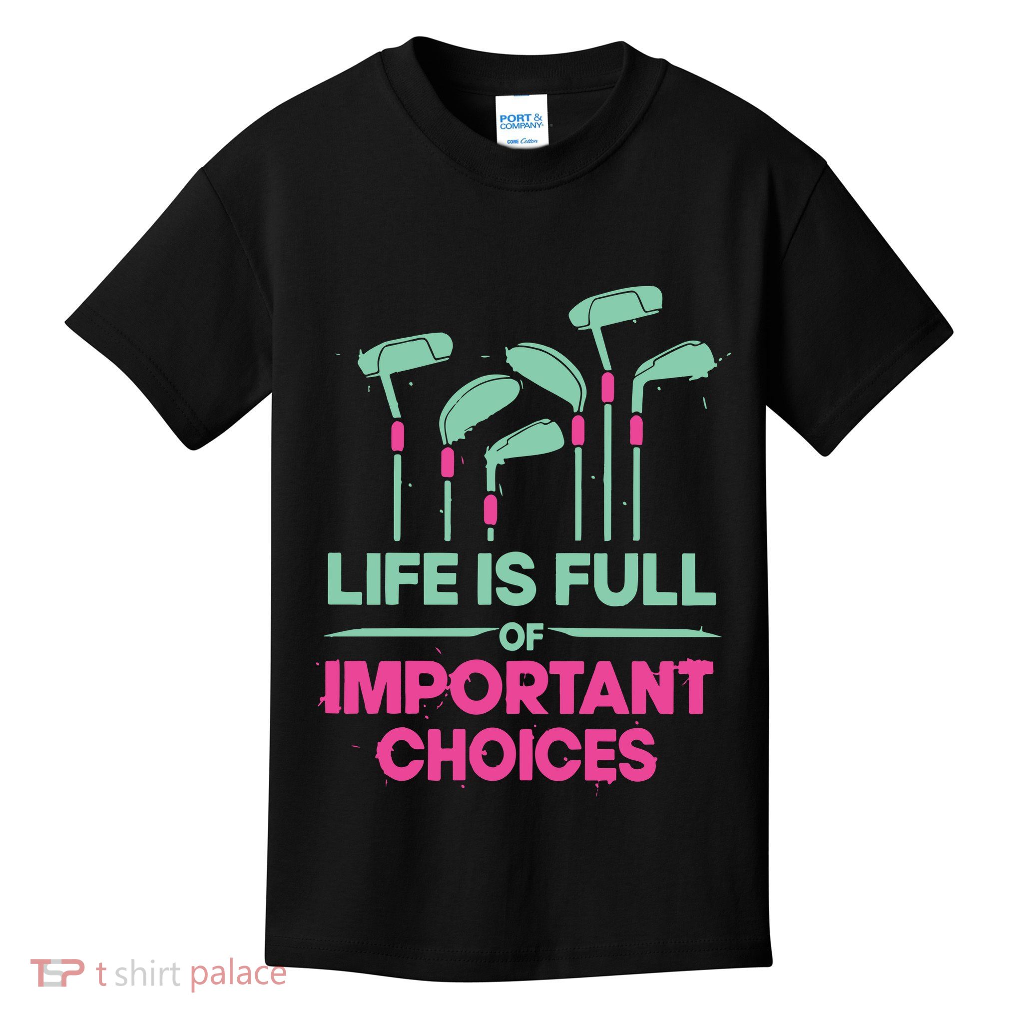 Gradient Life Is Full Of Important Choices Kids T-Shirt