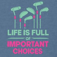 Gradient Life Is Full Of Important Choices Garment-Dyed Sweatshirt