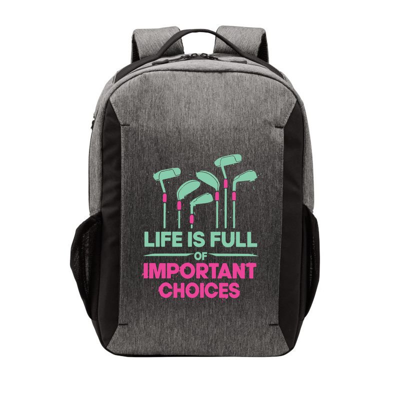 Gradient Life Is Full Of Important Choices Vector Backpack