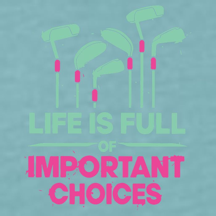 Gradient Life Is Full Of Important Choices Sueded Cloud Jersey T-Shirt