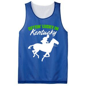 Getting Lucky In Kentucky Horse Racing Derby Horse Lovers Gift Mesh Reversible Basketball Jersey Tank