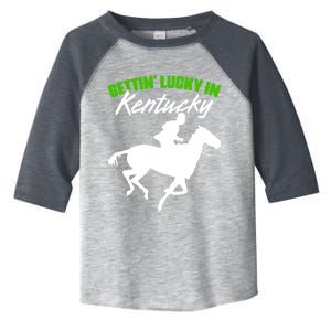 Getting Lucky In Kentucky Horse Racing Derby Horse Lovers Gift Toddler Fine Jersey T-Shirt