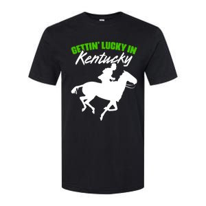 Getting Lucky In Kentucky Horse Racing Derby Horse Lovers Gift Softstyle CVC T-Shirt