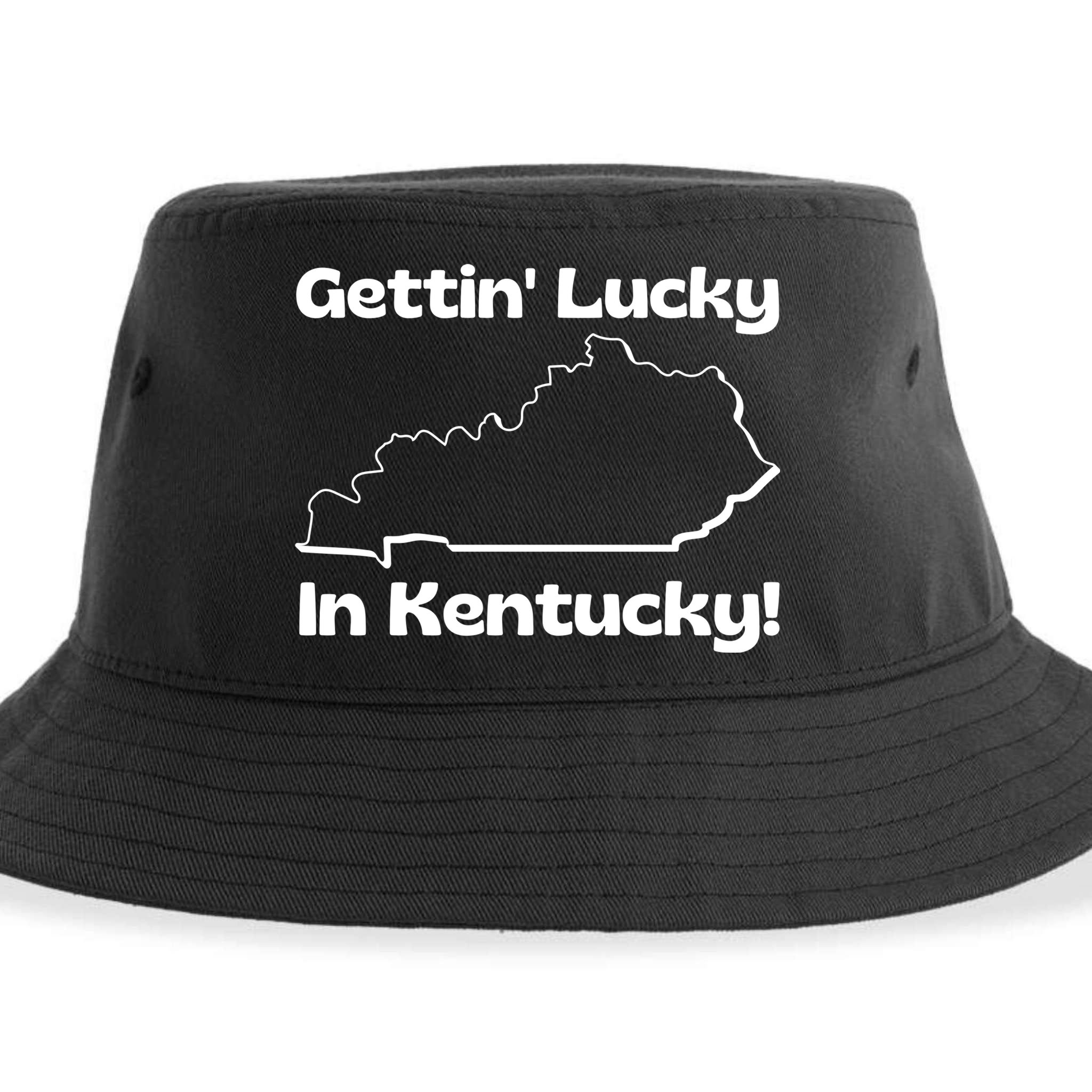 Gettin Lucky In Kentucky! School Of Rock Classic Graphic Sustainable Bucket Hat