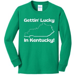 Gettin Lucky In Kentucky! School Of Rock Classic Graphic Kids Long Sleeve Shirt