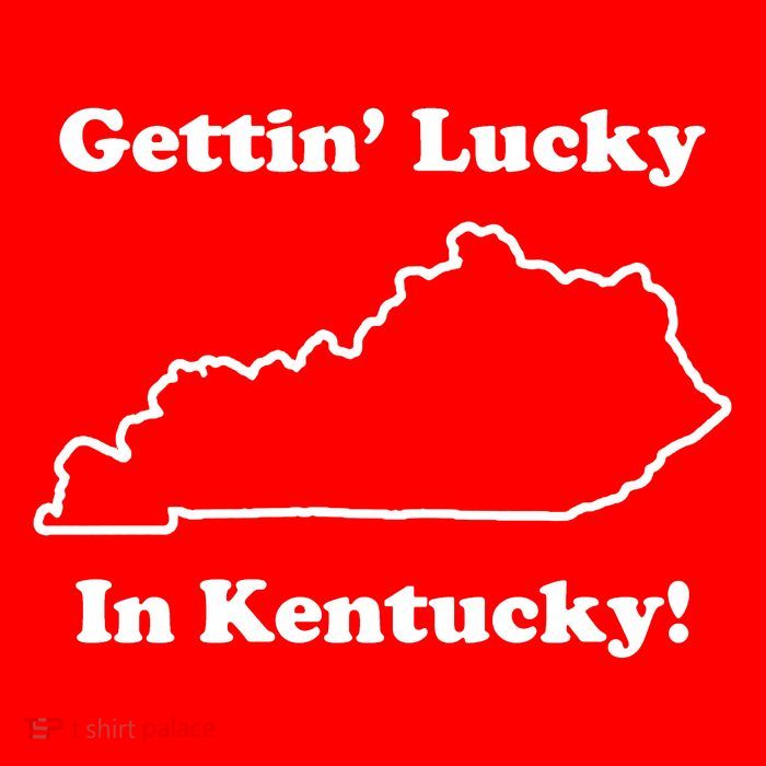Getting Lucky In Kentucky Button