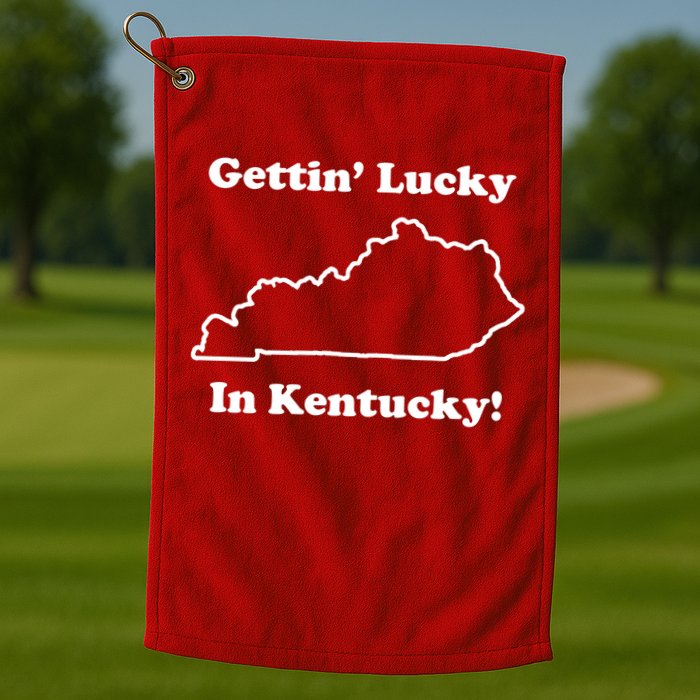 Getting Lucky In Kentucky Golf Towel