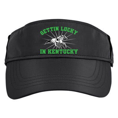 Getting Lucky In Kentucky Horse Racing Vintage Derby Gift Adult Drive Performance Visor