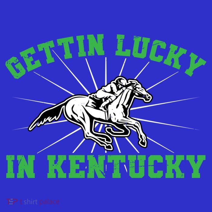 Getting Lucky In Kentucky Horse Racing Vintage Derby Gift Tall T-Shirt
