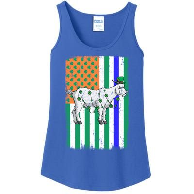 Goat Leprechaun Irish Usa Police Flag Cop St Patricks Day Gift Ladies Essential Tank