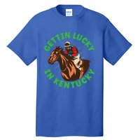 Getting Lucky In Kentucky Horse Racing Vintage Derby Great Gift Tall T-Shirt