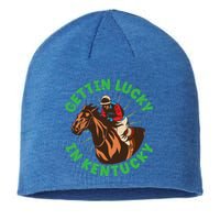 Getting Lucky In Kentucky Horse Racing Vintage Derby Great Gift Sustainable Beanie