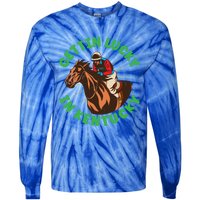 Getting Lucky In Kentucky Horse Racing Vintage Derby Great Gift Tie-Dye Long Sleeve Shirt