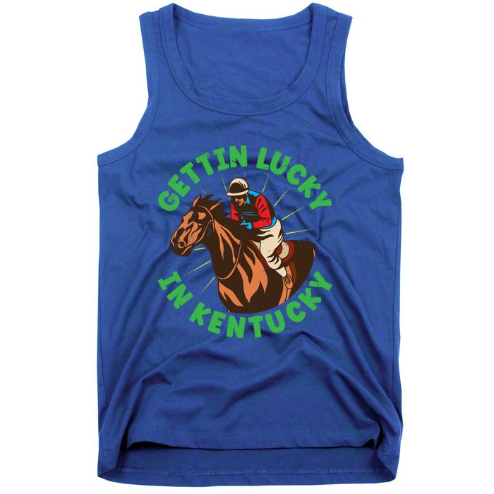 Getting Lucky In Kentucky Horse Racing Vintage Derby Great Gift Tank Top