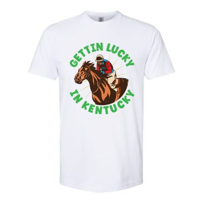 Getting Lucky In Kentucky Horse Racing Vintage Derby Great Gift Softstyle® CVC T-Shirt