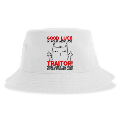 Good Luck In Your New Job TRAITOR! Funny CoWorker Gift Sustainable Bucket Hat