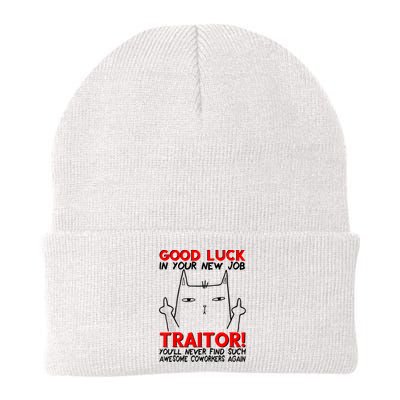 Good Luck In Your New Job TRAITOR! Funny CoWorker Gift Knit Cap Winter Beanie