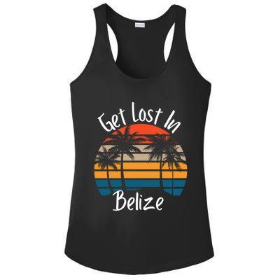 Get Lost In Belize Tropical Vacation Matching Family Trip Cool Gift Ladies PosiCharge Competitor Racerback Tank