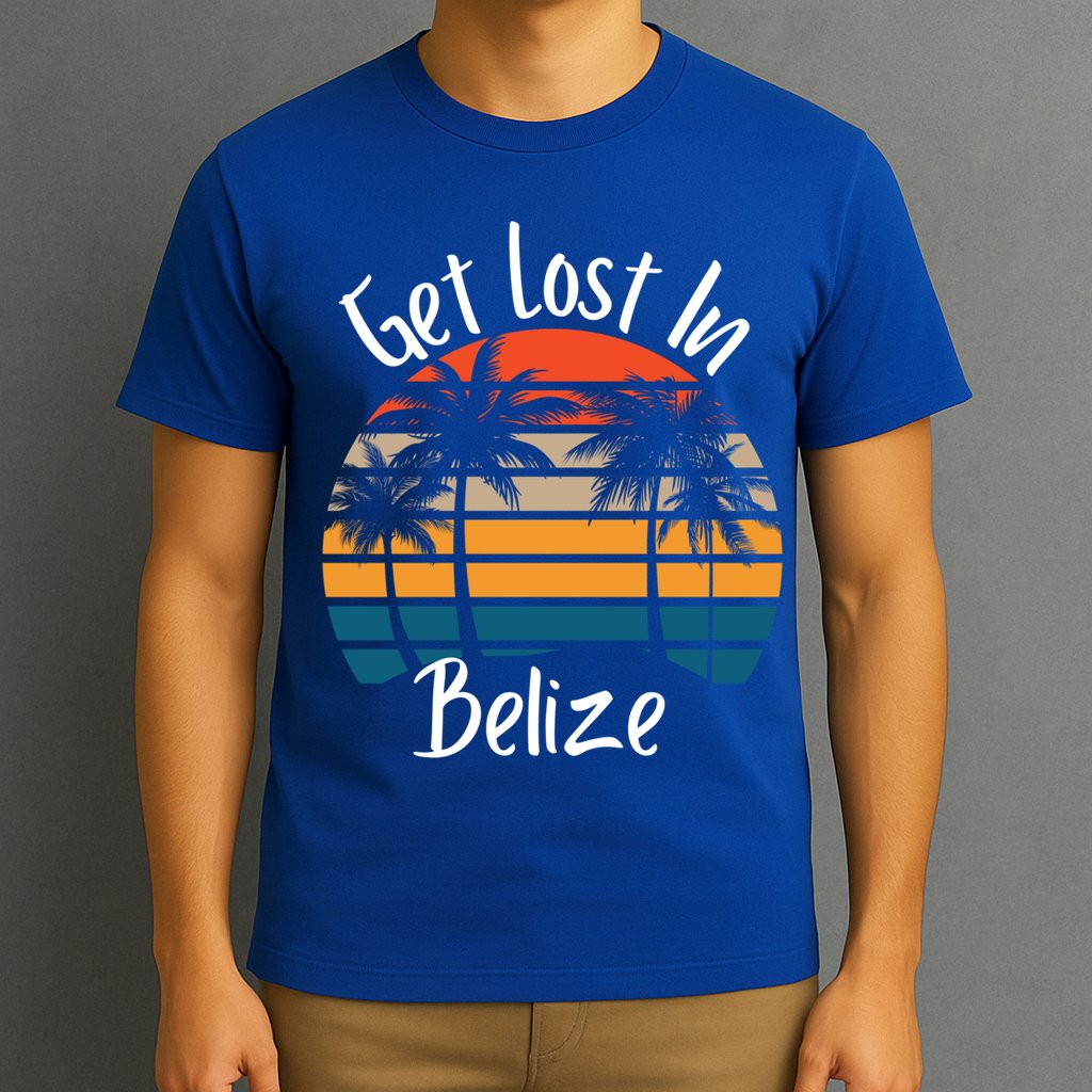 Get Lost In Belize Tropical Vacation Matching Family Trip Cool Gift T-Shirt
