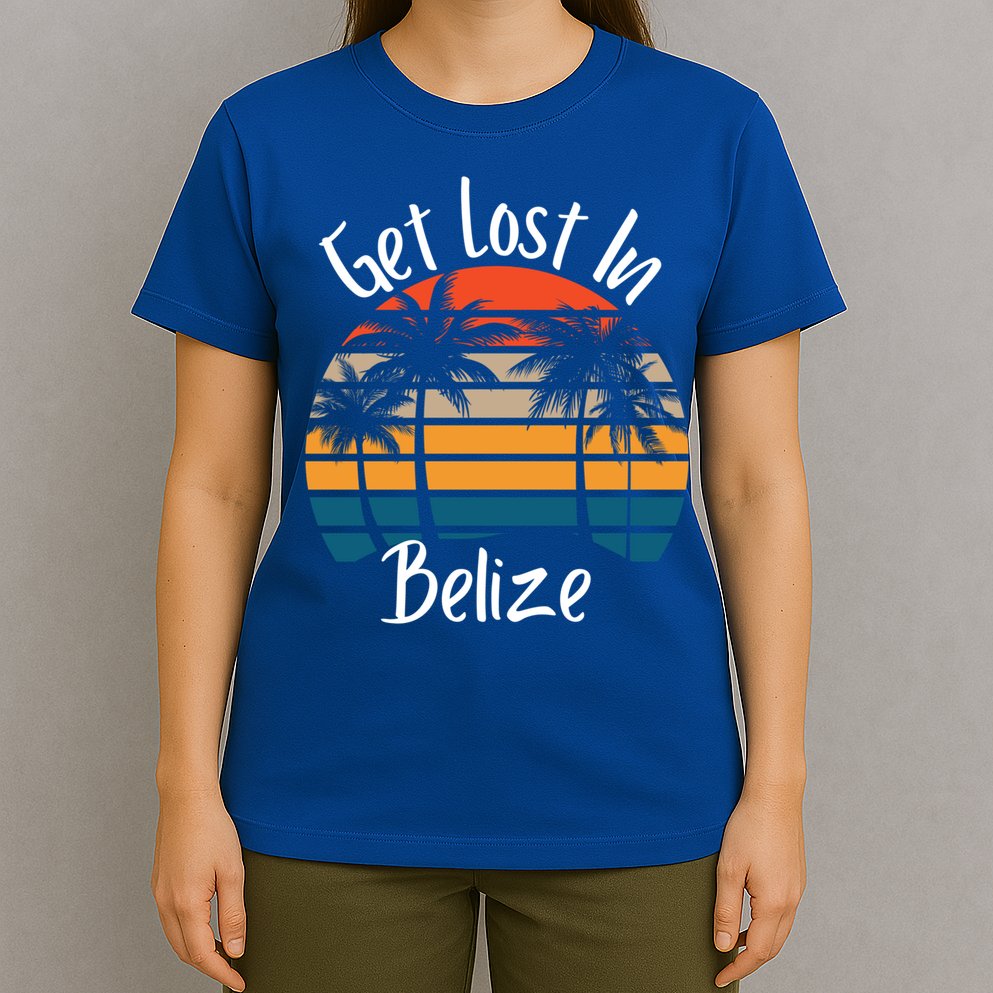 Get Lost In Belize Tropical Vacation Matching Family Trip Cool Gift T-Shirt
