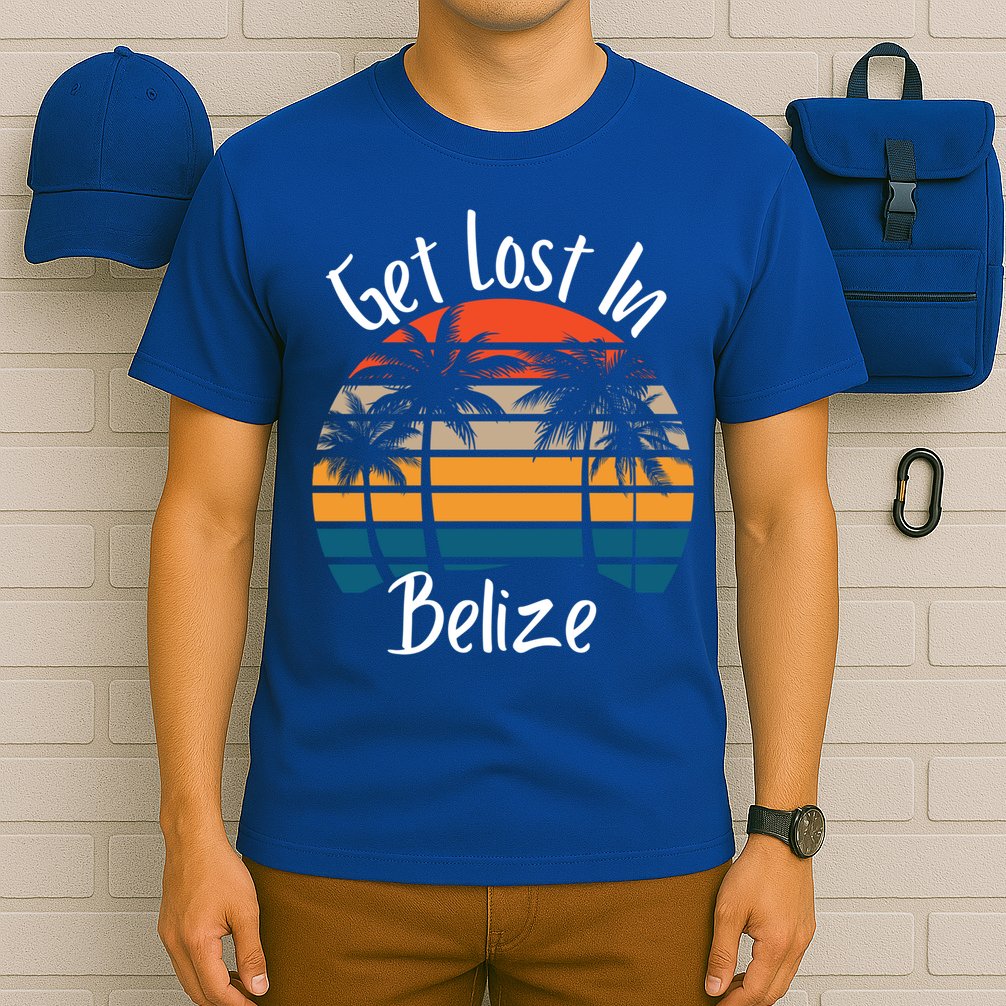 Get Lost In Belize Tropical Vacation Matching Family Trip Cool Gift T-Shirt