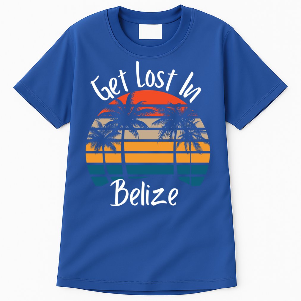 Get Lost In Belize Tropical Vacation Matching Family Trip Cool Gift Tall T-Shirt
