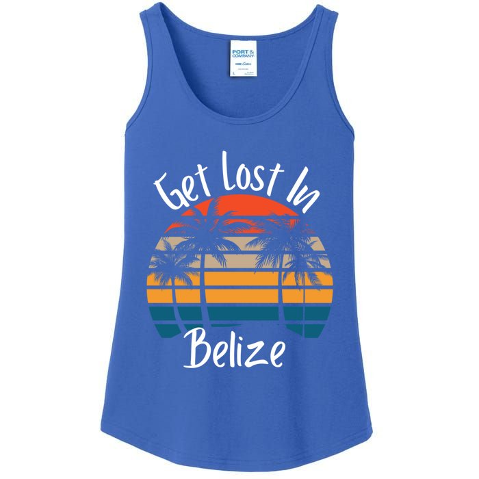 Get Lost In Belize Tropical Vacation Matching Family Trip Cool Gift Ladies Essential Tank