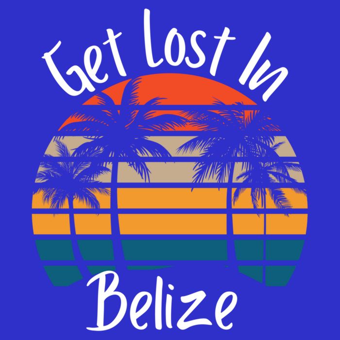 Get Lost In Belize Tropical Vacation Matching Family Trip Cool Gift 16 in Basic Backpack