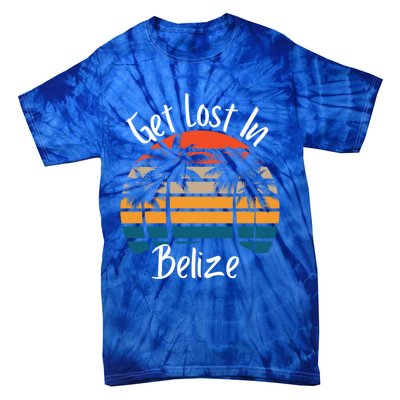 Get Lost In Belize Tropical Vacation Matching Family Trip Cool Gift Tie-Dye T-Shirt