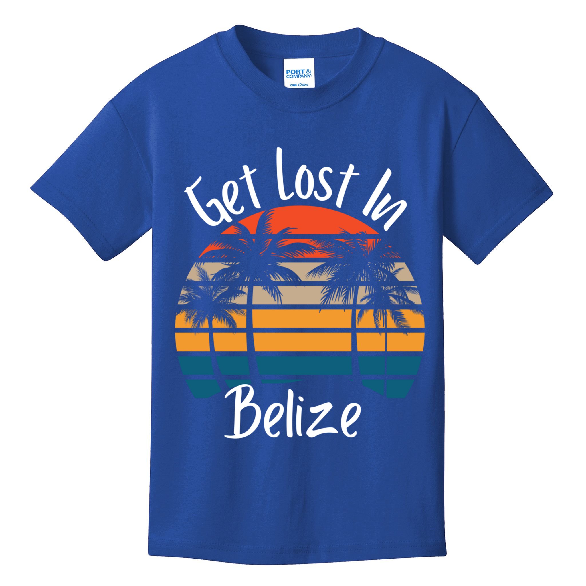 Get Lost In Belize Tropical Vacation Matching Family Trip Cool Gift Kids T-Shirt