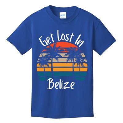 Get Lost In Belize Tropical Vacation Matching Family Trip Cool Gift Kids T-Shirt