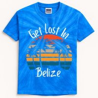 Get Lost In Belize Tropical Vacation Matching Family Trip Cool Gift Kids Tie-Dye T-Shirt