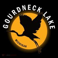 Gourdneck Lake In Michigan Heron Sunrise Premium T-Shirt