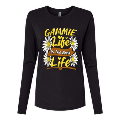 Gammie Life Is The Best Life Cute Gammie Mothers Day Gifts Womens Cotton Relaxed Long Sleeve T-Shirt