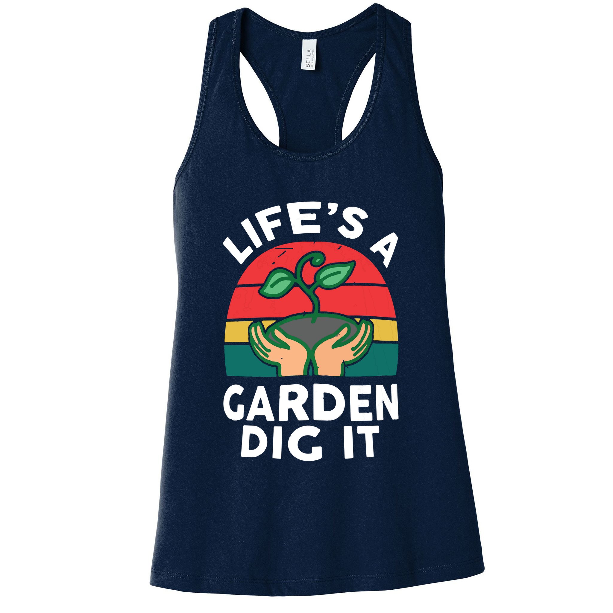 Gardenshirt Life Is Garden Dig It Women Funny Gardening Womens Tank Top