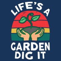 Gardenshirt Life Is Garden Dig It Women Funny Gardening Womens Tank Top