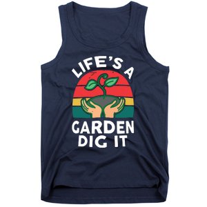 Gardenshirt Life Is Garden Dig It Women Funny Gardening Tank Top