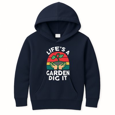 Gardenshirt Life Is Garden Dig It Women Funny Gardening Kids Hoodie