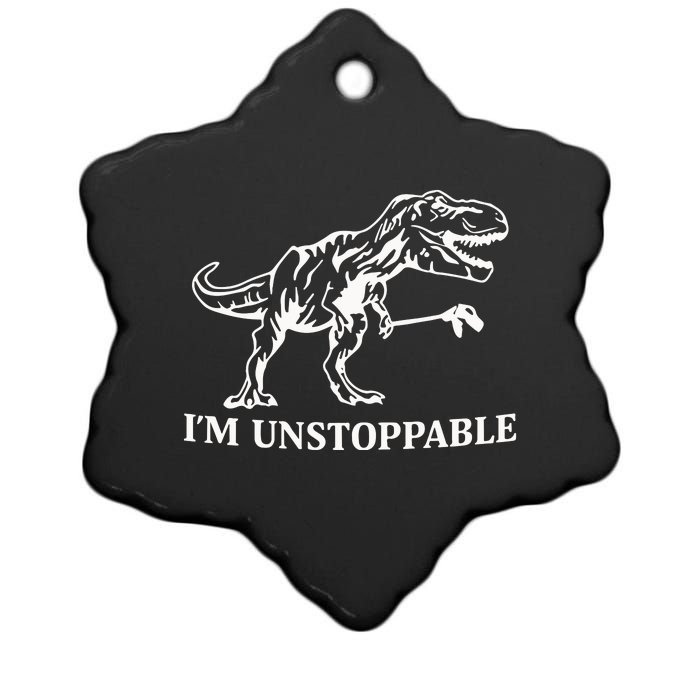 Greeneyed Lizard IM Unstoppable Ceramic Star Ornament